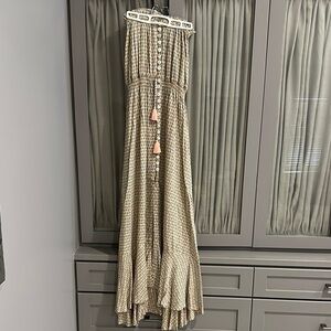 Strapless Tiara Hawaii Maxi Dress